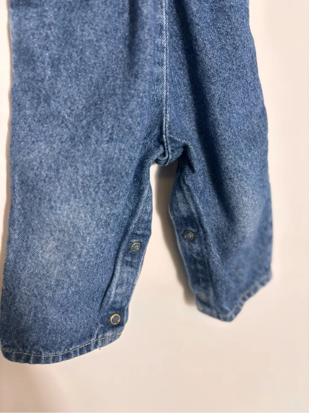 Vintage OshKosh B’gosh Baby Girl Denim Overalls 12 Months Pink Tag made in USA
